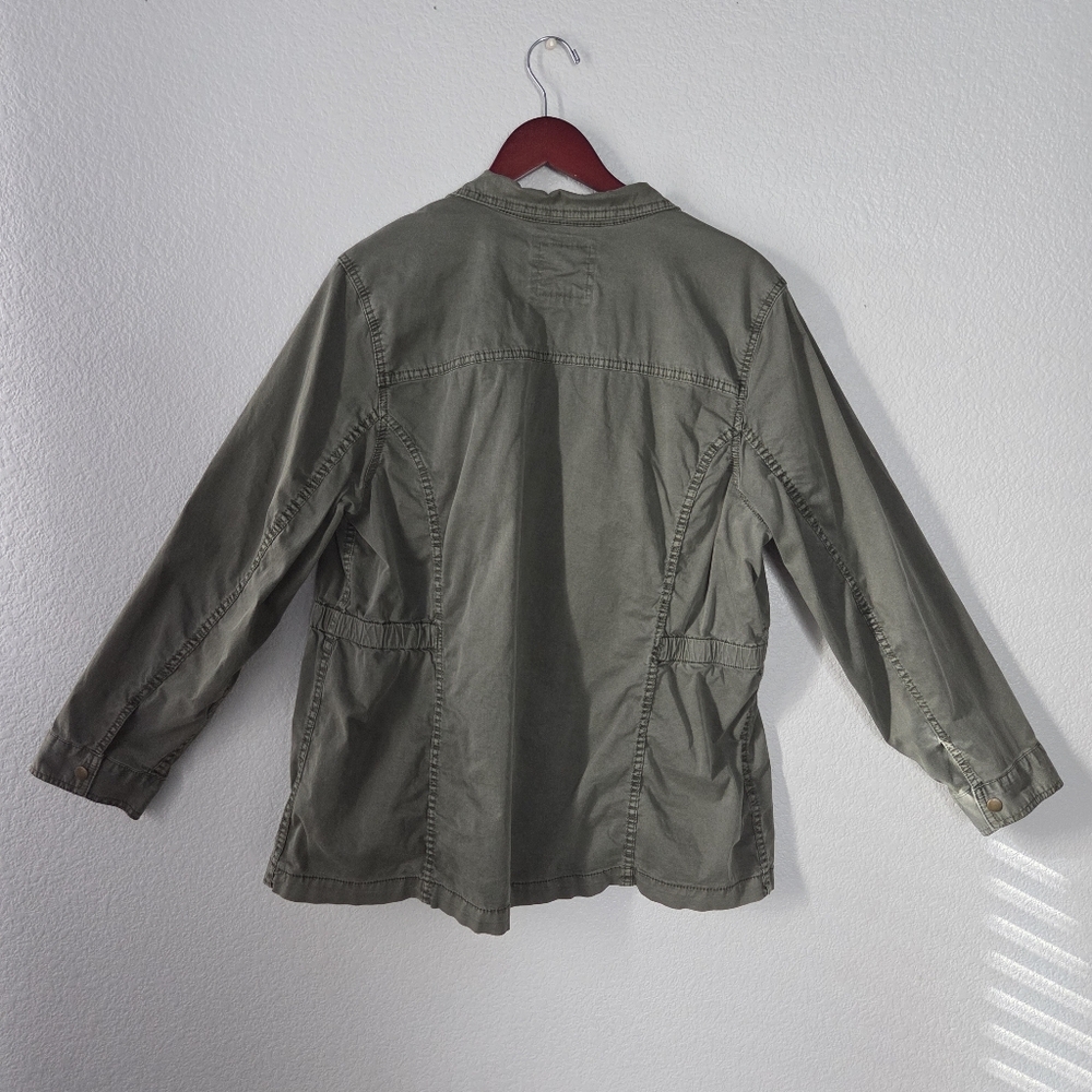 Sonoma green olive drab coat women's 1X - Picture 3 of 4